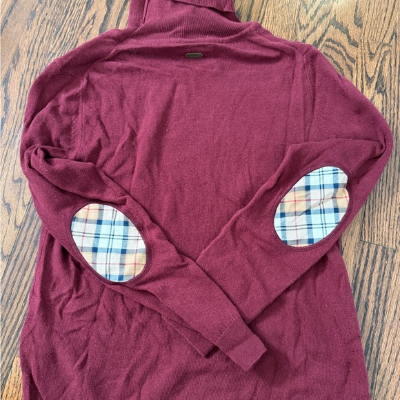 NWT: BARBOUR PENDLE ROLL COLLAR SWEATER - BURGUNDY, Size 6 (USA) - Picture 8 of 12